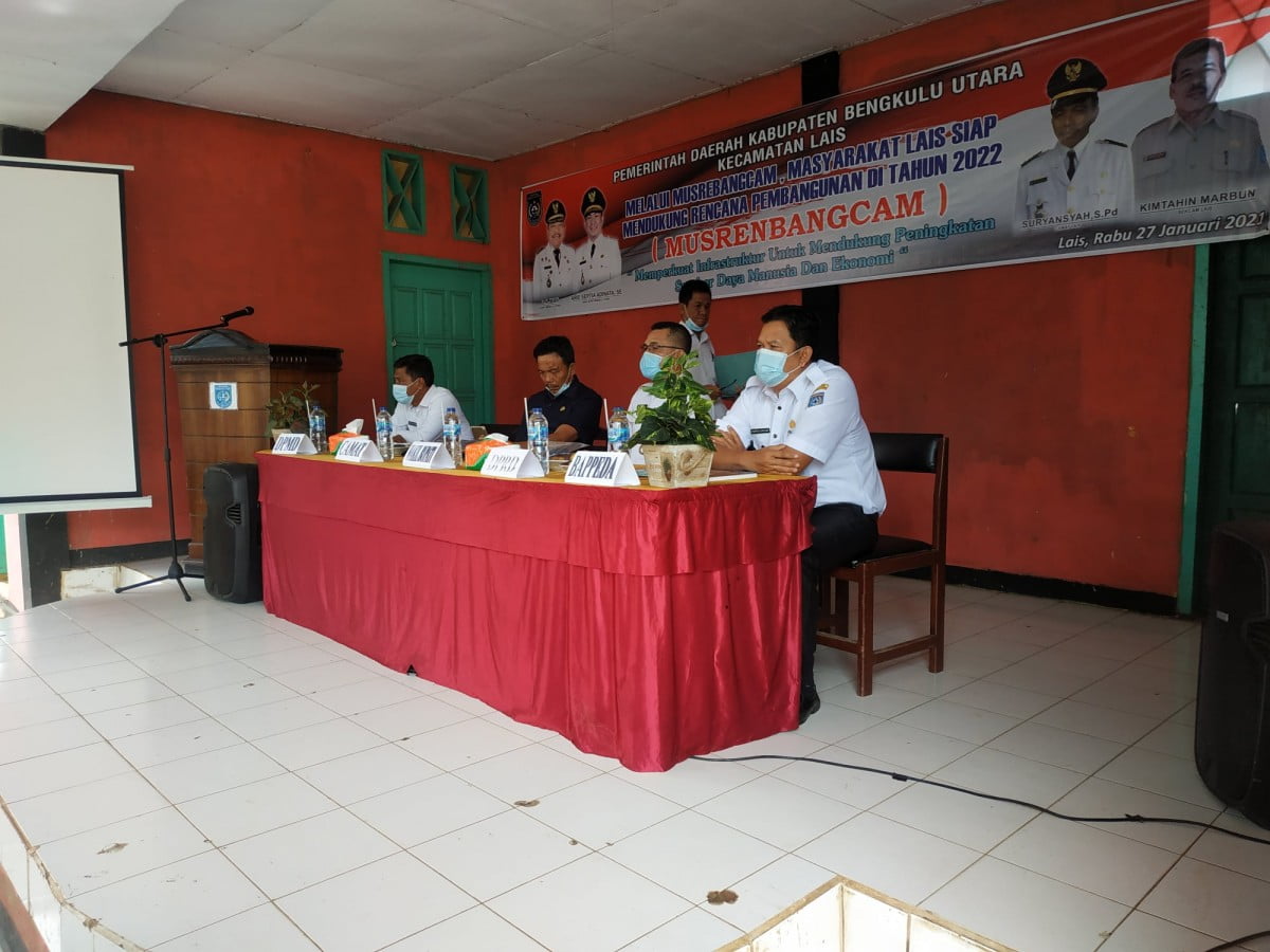  Kecamatan Lais Siap Mendukung Rencana Pembangunan Di Tahun 2022