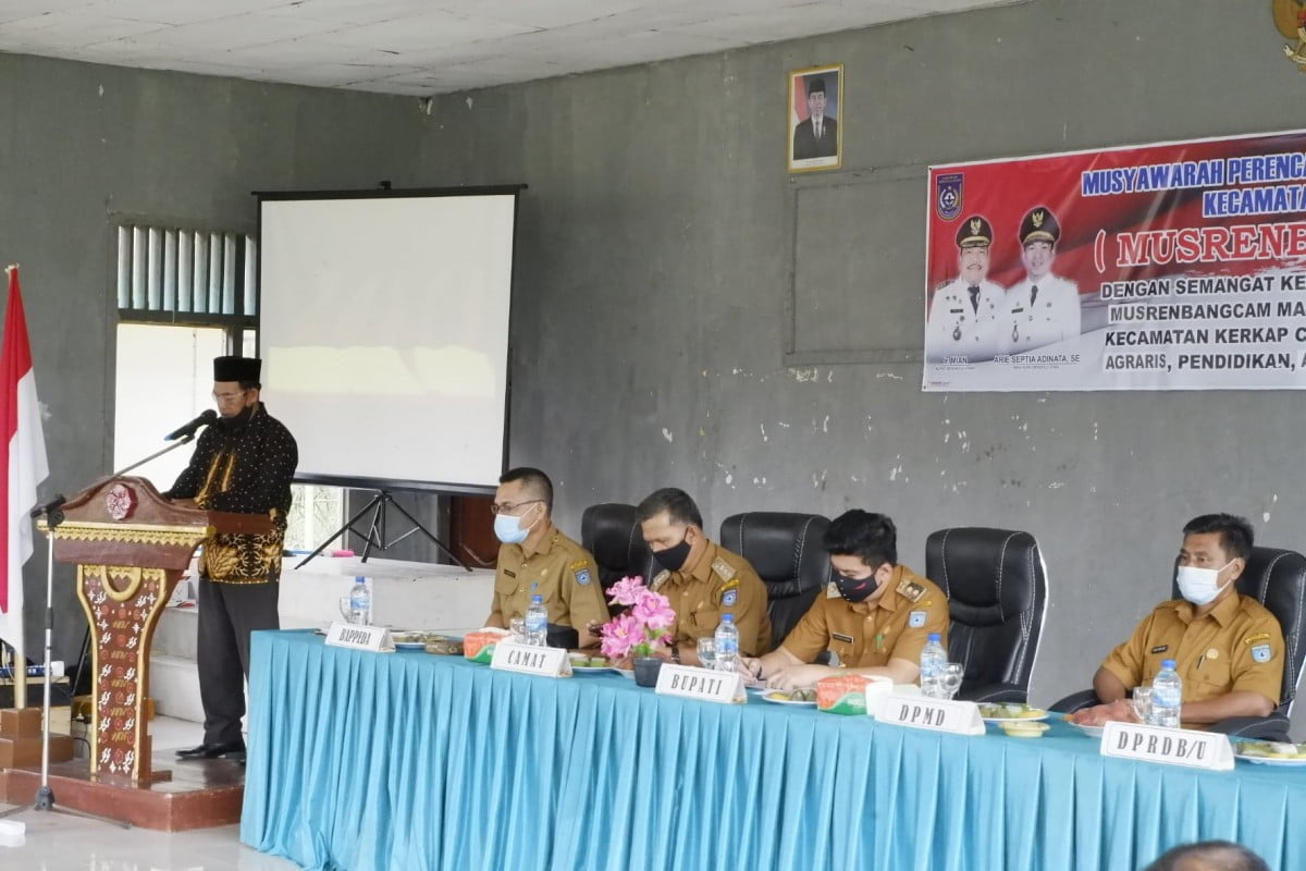 Musrenbangcam Kerkap, Wakil Bupati Minta Semua Pihak Satukan Persepsi 