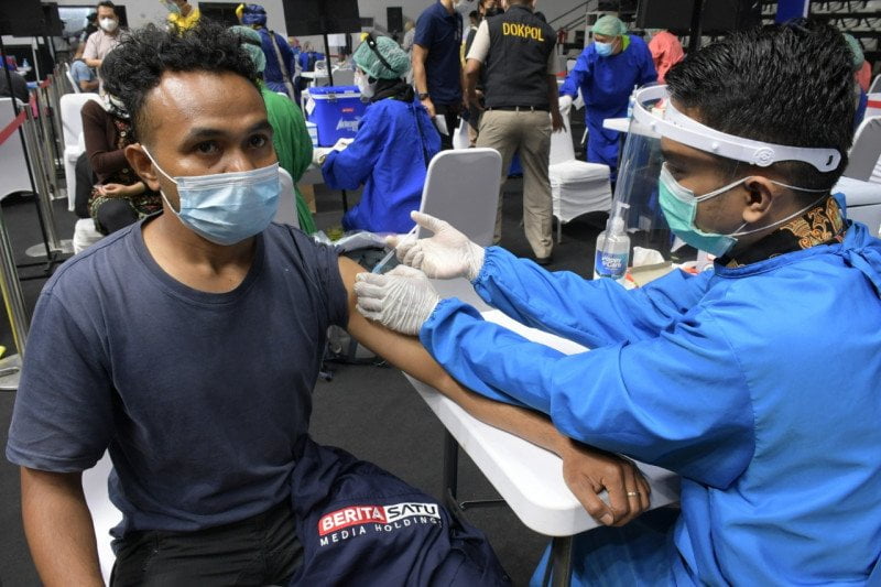 Kolaborasi Sukseskan Vaksinasi Covid-19 bagi Awak Media