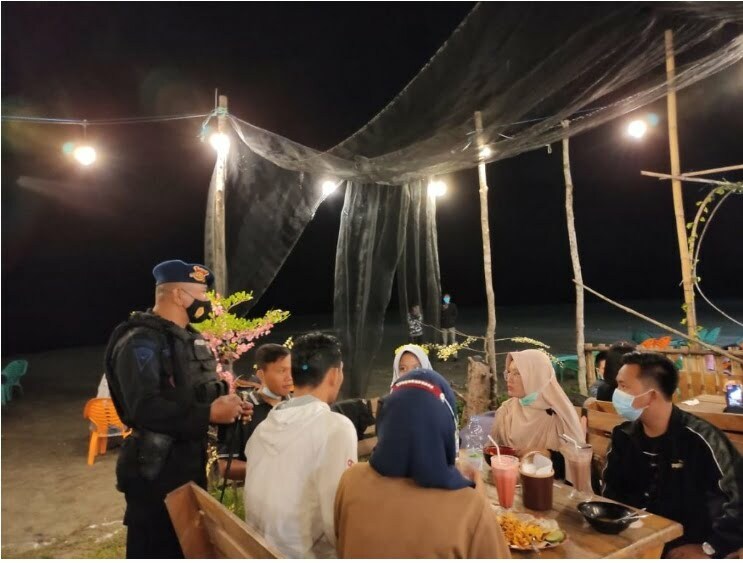 Tekan Penyebaran Covid-19, Polda Bengkulu Sisiri Tempat Keramaian