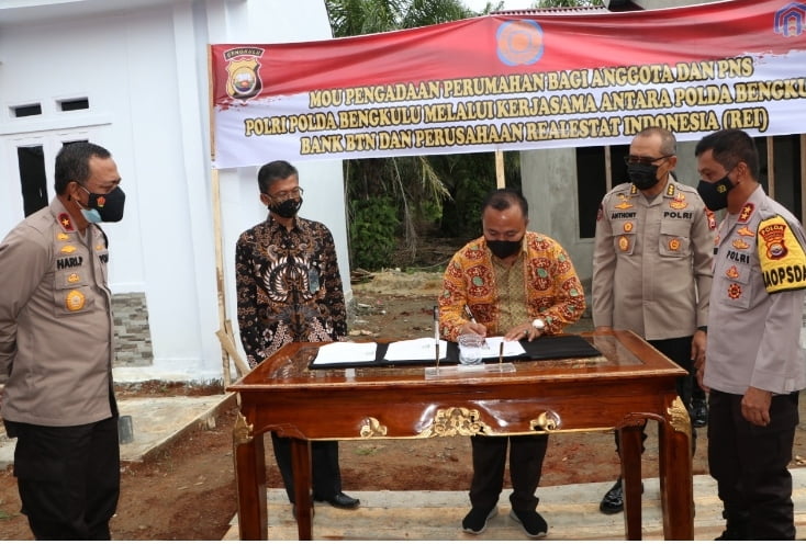 Polda Bengkulu Jalin Kesepakatan Bangun Perumahan Untuk Anggota dan PNS Polri