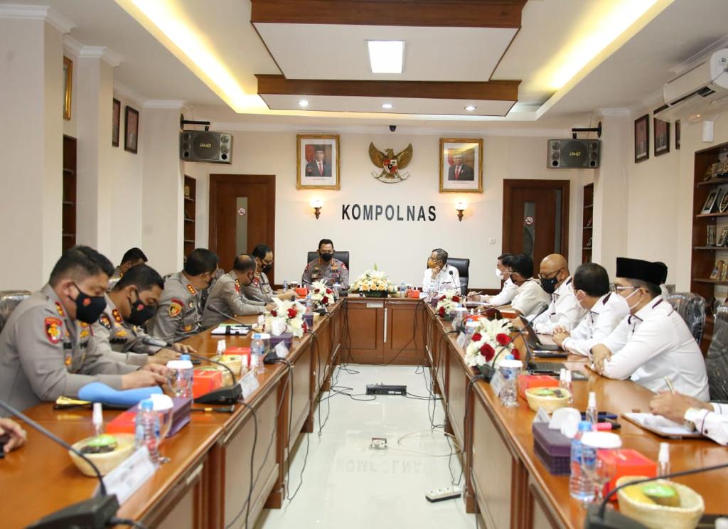 Kapolri Bahas Pemantapan Polri Presisi Bareng Kompolnas