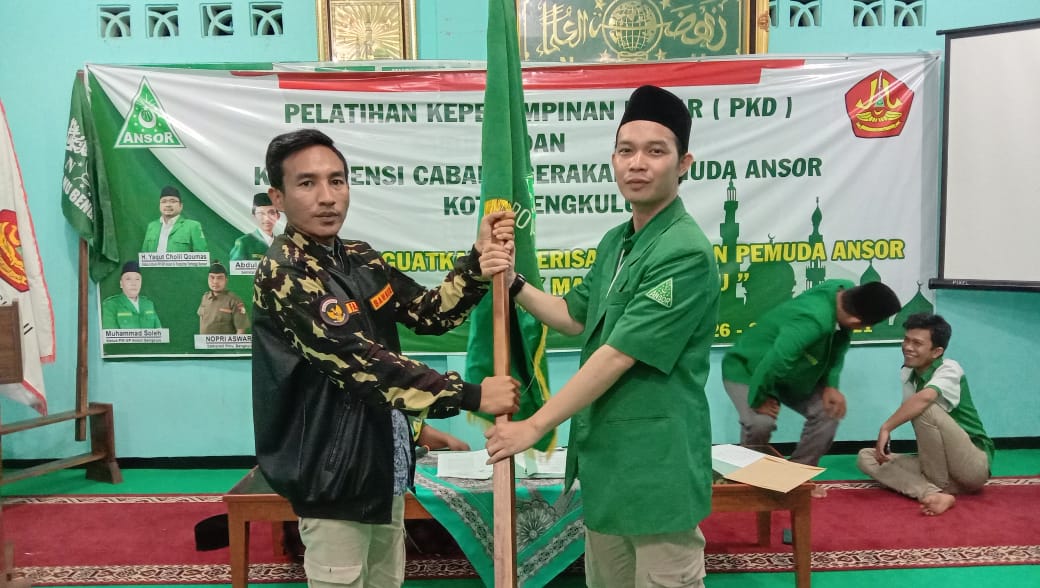 Aklamasi, Heki Hartono Resmi Pimpin GP Ansor Kota Bengkulu