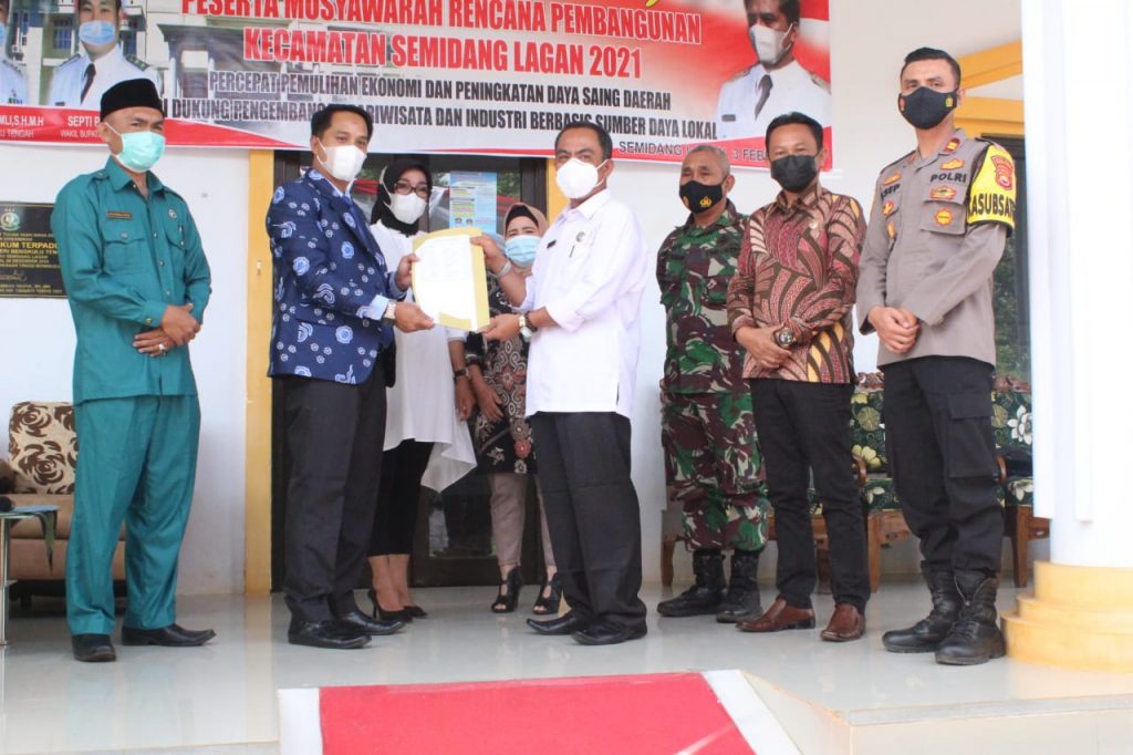 Waka II DPRD Bengkulu Tengah Hadiri Musrenbang Kecamatan Semidang Lagan