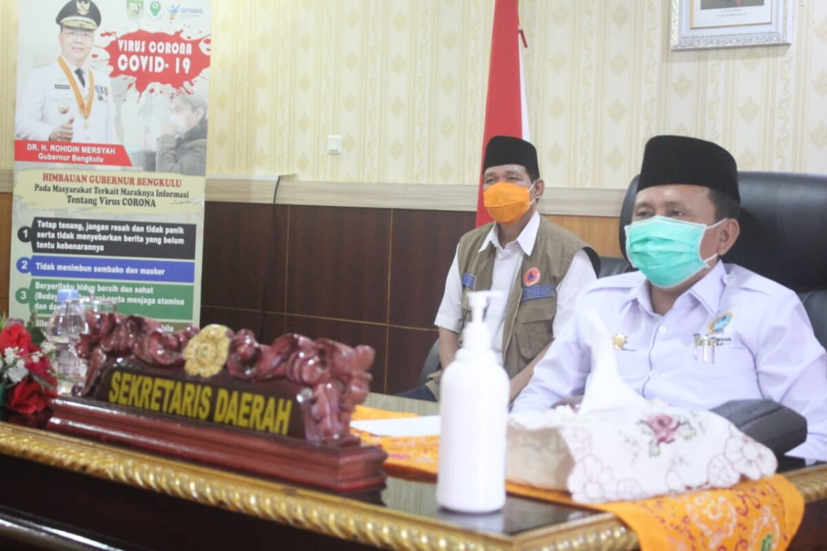 Pemprov Bengkulu Ikuti Rakornas Penanggulangan Bencana 2021