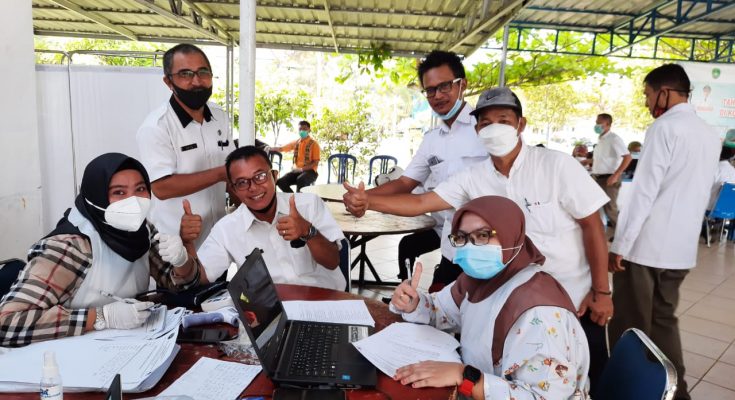 Sejumlah ASN dan PTT Dinas PUPR Jalani Vaksin Tahap ll