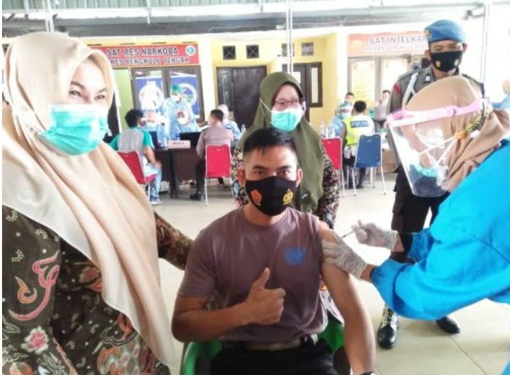 Polres Benteng Lakukan Vaksinasi Covid-19 Sebanyak 226 Personil