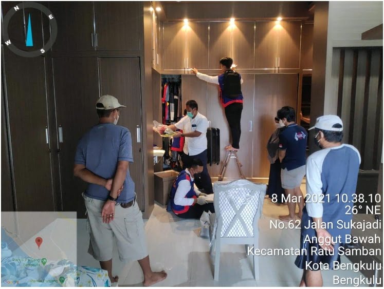 Tersangkut Kasus Koni, Subdit Tipikor Polda Bengkulu Geledah Rumah Mufran