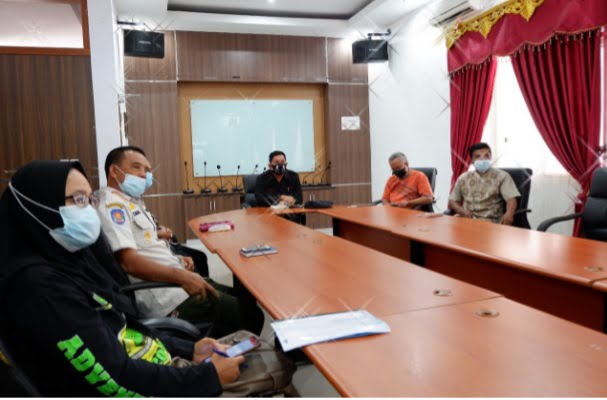 BNBP RI Berikan Arahan Secara Virtual Penanganan Covid-19  dan Mitigasi Bencana Wilayah Bengkulu di Ruang Setda BU