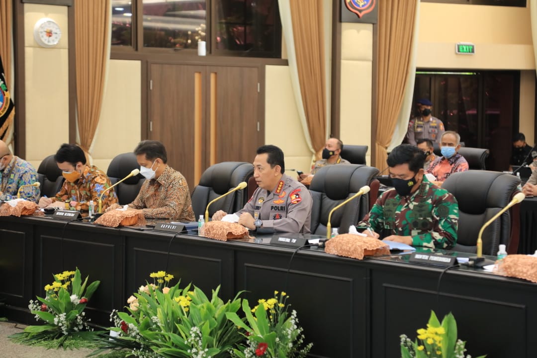 Kapolri: Keselamatan Rakyat Hukum Tertinggi, Rakor Lintas Sektoral Jelang Idul Fitri 1442 H