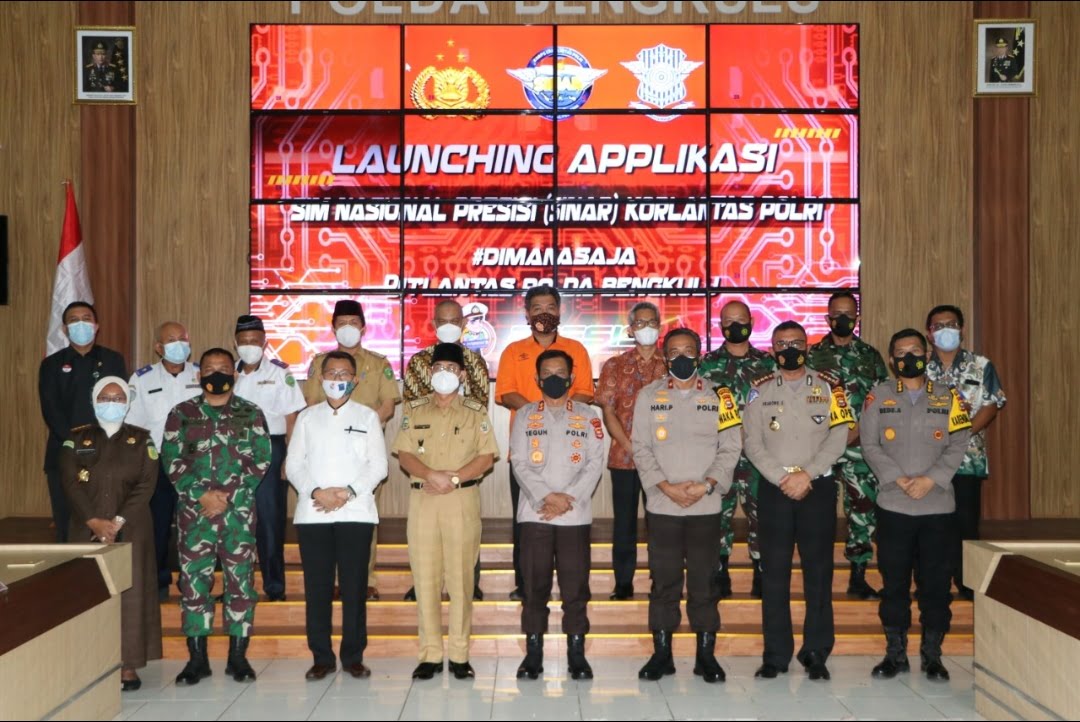 Kapolda Bengkulu Ikuti Launching Aplikasi Sinar Virtual