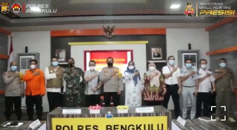 Polres Bengkulu Gelar Rakor Lintas Sektoral Dalam Rangka Menyambut Idul Fitri 1442 H