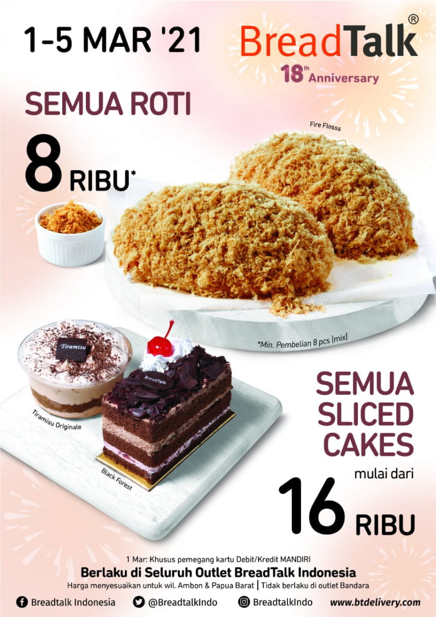 Selamat Ulang Tahun BreadTalk ke-18