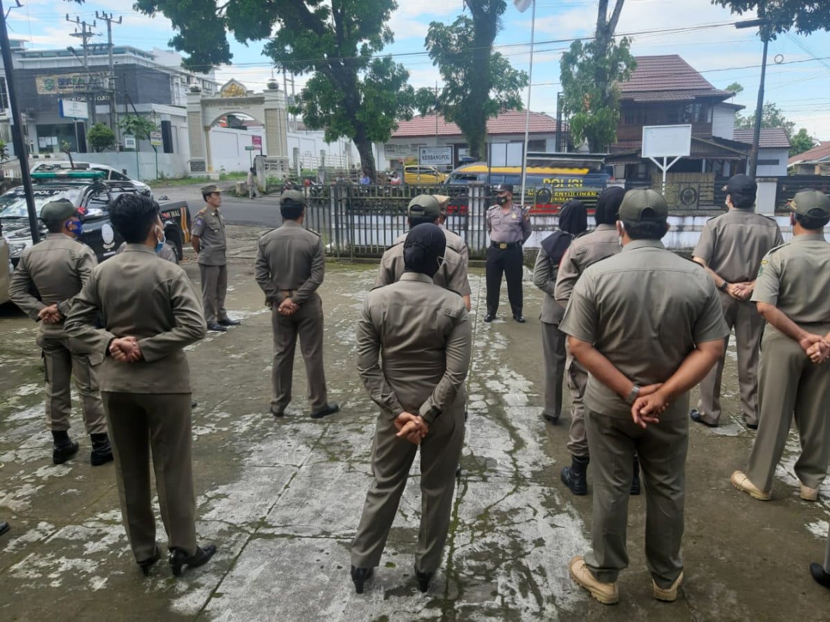 Sat Binmas Polres RL Gelar Apel Pagi Bersama Satpol PP