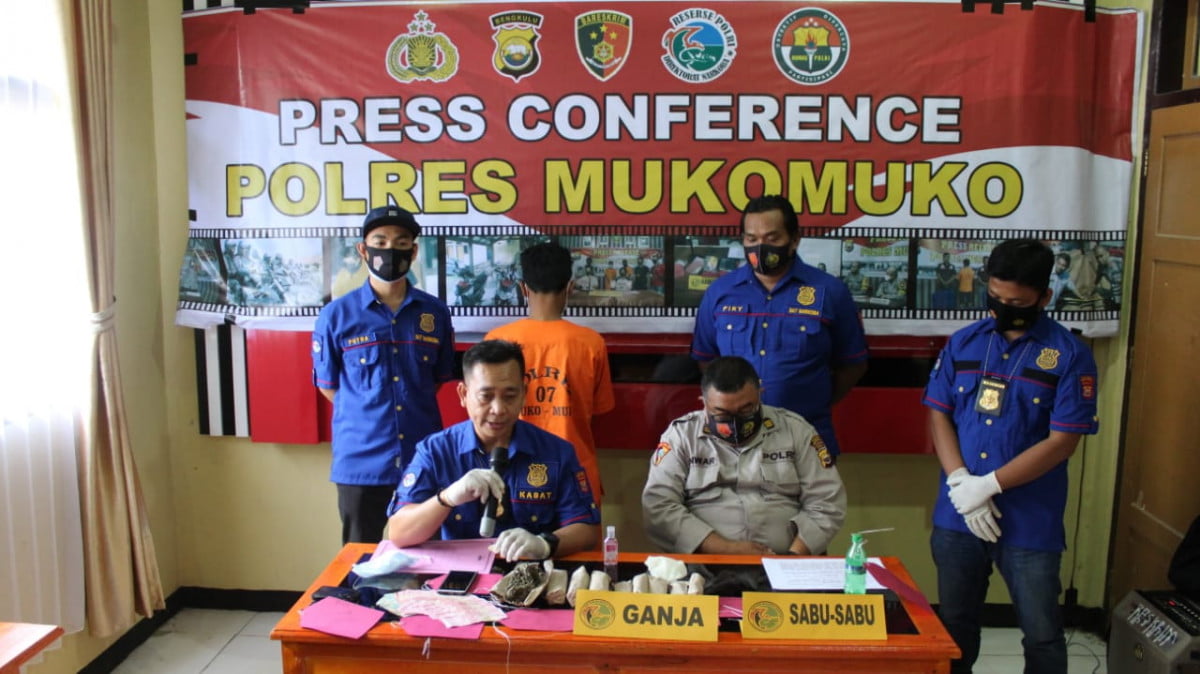 Polres MM Tangkap Warga Lubuk Sahung Diduga Bandar Narkoba