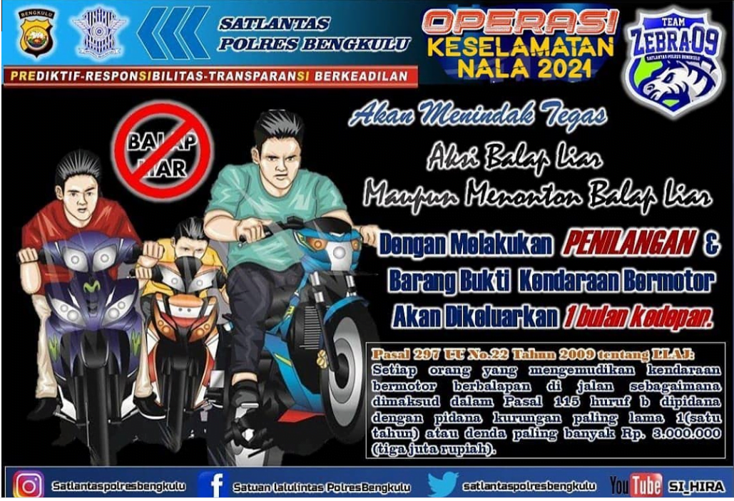 Ketangkap Balap Liar di Bulan Ramadhan, Ambil Motor Setelah Lebaran