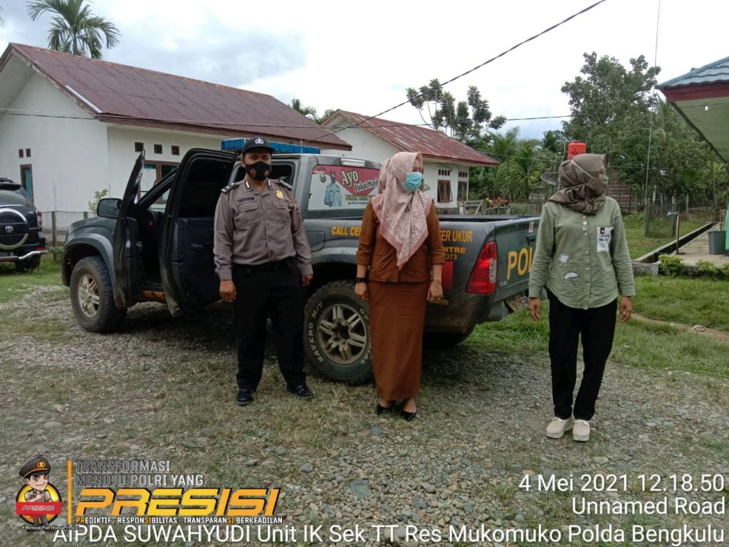 Polsek Teras Terunjam Gelar Patroli Bersama Puskesmas Selagan Raya, Himbau Prokes