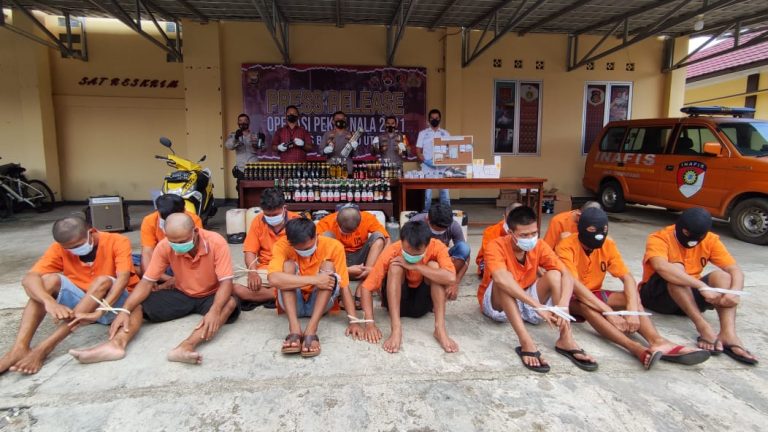 OPS Pekat Nala 2021 Polres Bengkulu Utara Tangkap Puluhan Tersangka