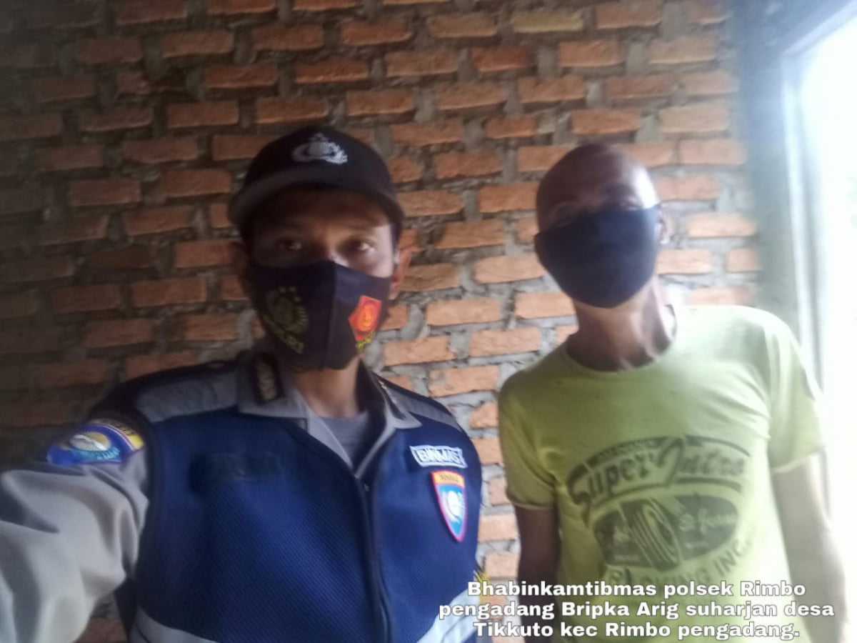 Polres Lebong Himbau Warga Tidak Jemur Kopi Dibadan Jalan