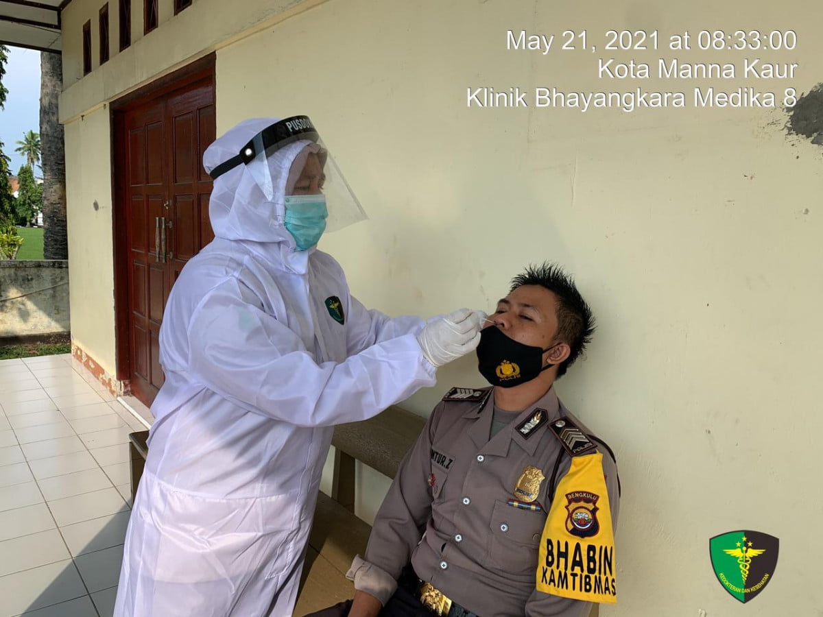 Urkes Polres BS Lakukan Rapid Tes Secara Berkala Cegah Covid-19