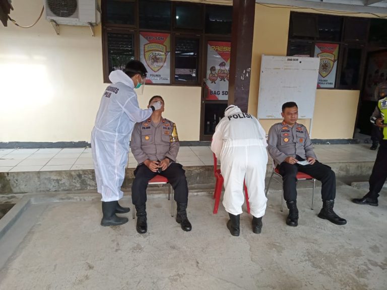 Usai Menjalani Ops Ketupat, 63 Personil Polres BU Tes Swab Antigen