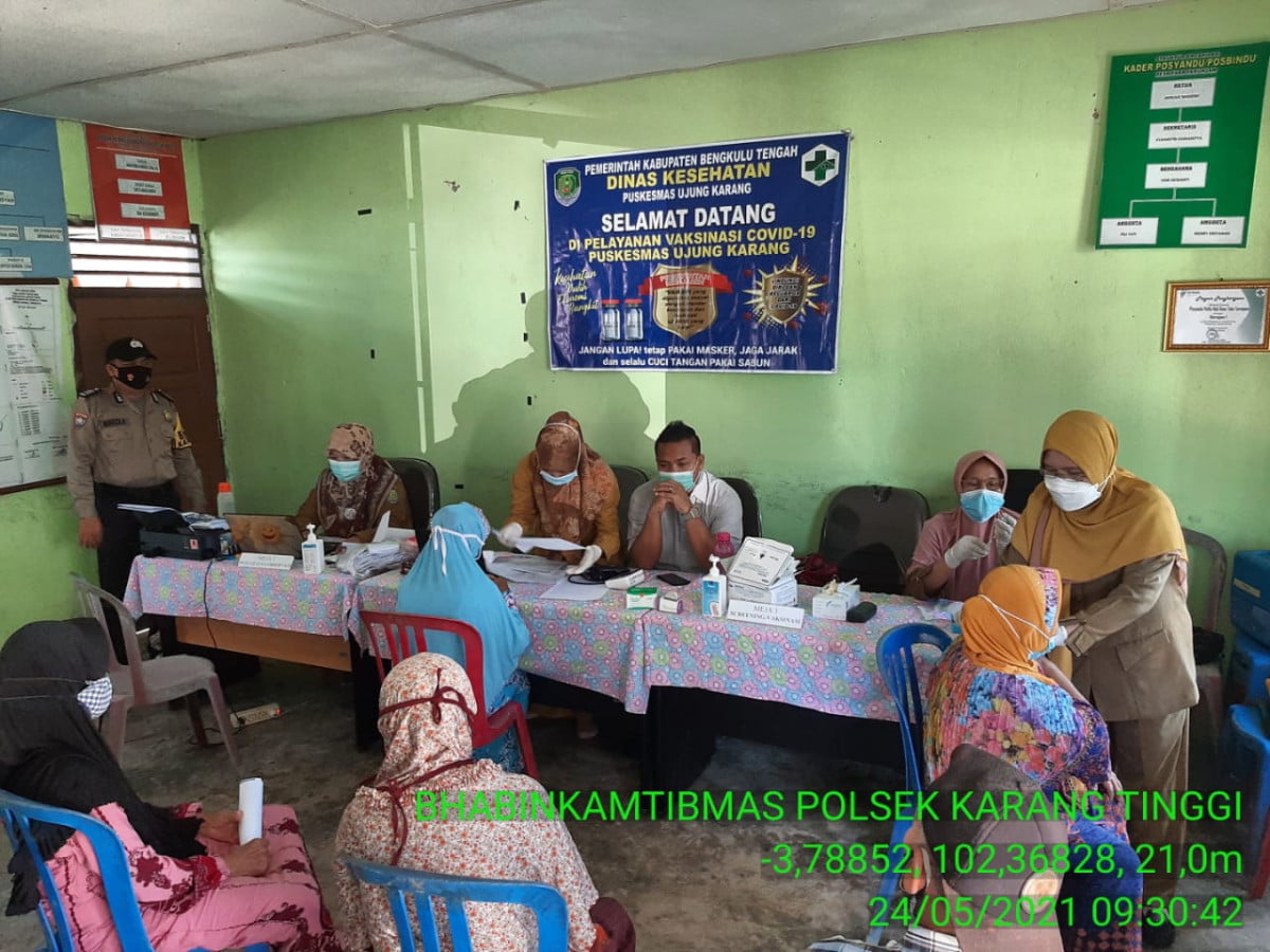 Sukseskan Vaksinasi Covid-19, Polres Benteng Tugaskan Bhabinkamtibmas Lakukan Pendampingan
