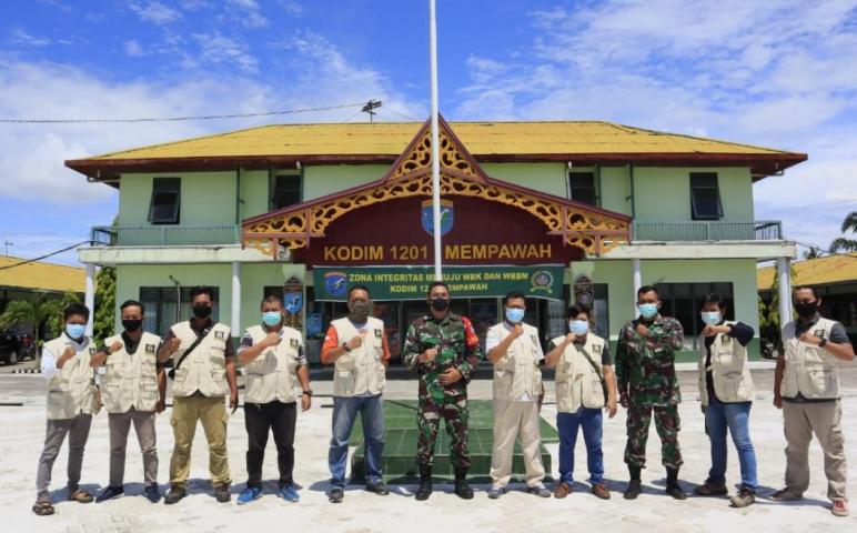 Halal Bihalal Bersama Awak Media, Dandim 1201/Mph : Peran Wartawan Dan Media Begitu Besar.