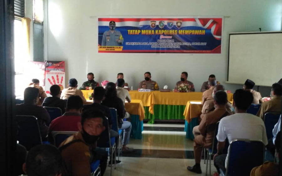Danramil Mempawah Hilir Hadiri Tatap Muka Bersama Kapolres