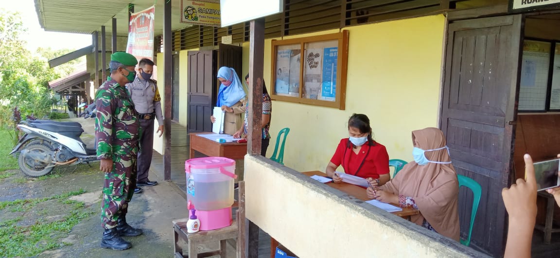 Dikunjungi Danramil Ngabang, Kepala Puskesmas: Terimakasih Bersinergi Cegah Covid-19