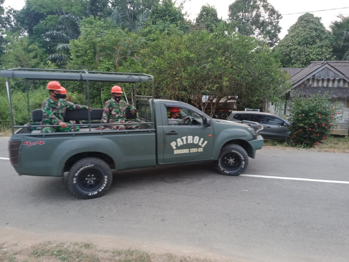 Koramil-05/Toho Intensifkan Patroli dan Sosialisasi Cegah Karhutla