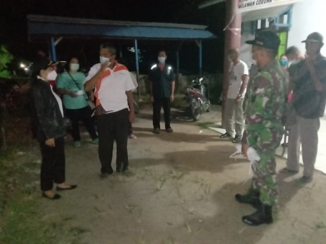 Tekan Laju Penyebaran Covid 19, Koramil Toho Bersama Polsek Himbau Prokes