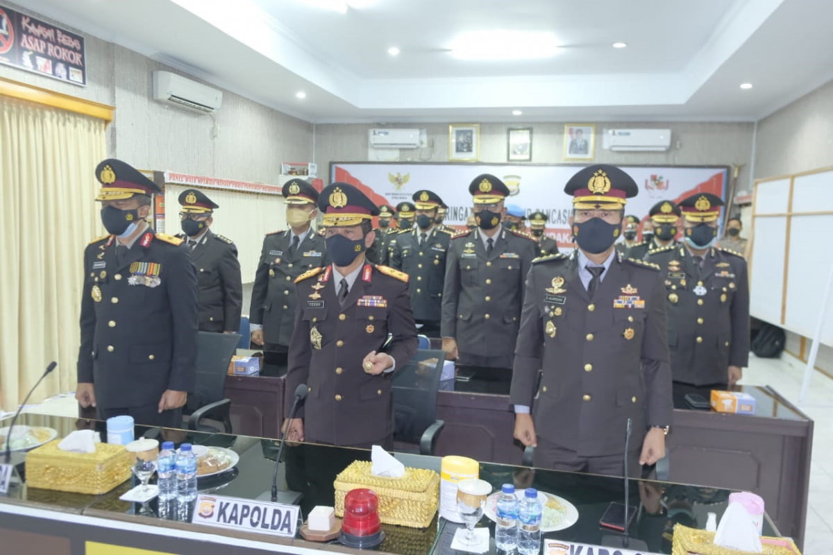 Kapolda Bengkulu Ikuti Peringatan Hari Lahir Pancasila Secara Virtual