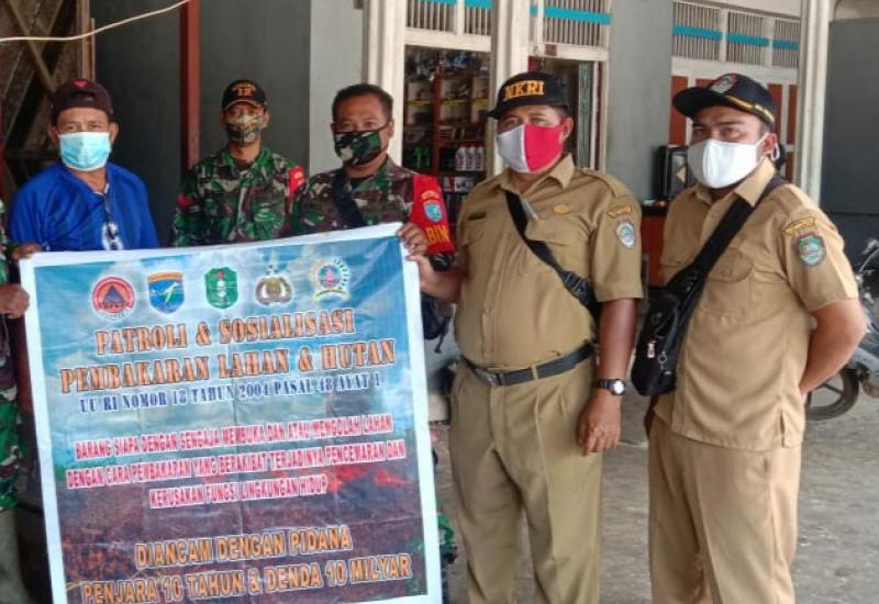Babinsa Air Besar Edukasi Warga Untuk Tidak membakar Lahan