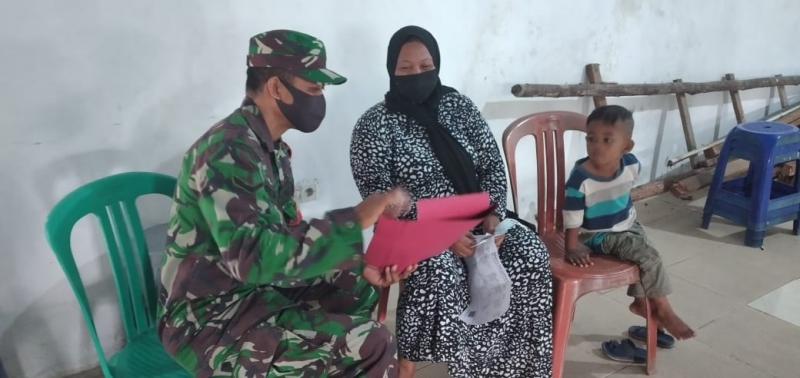 Dandim 1201 Apresiasi Babinsa Sosialisasi 3 M ke Warga