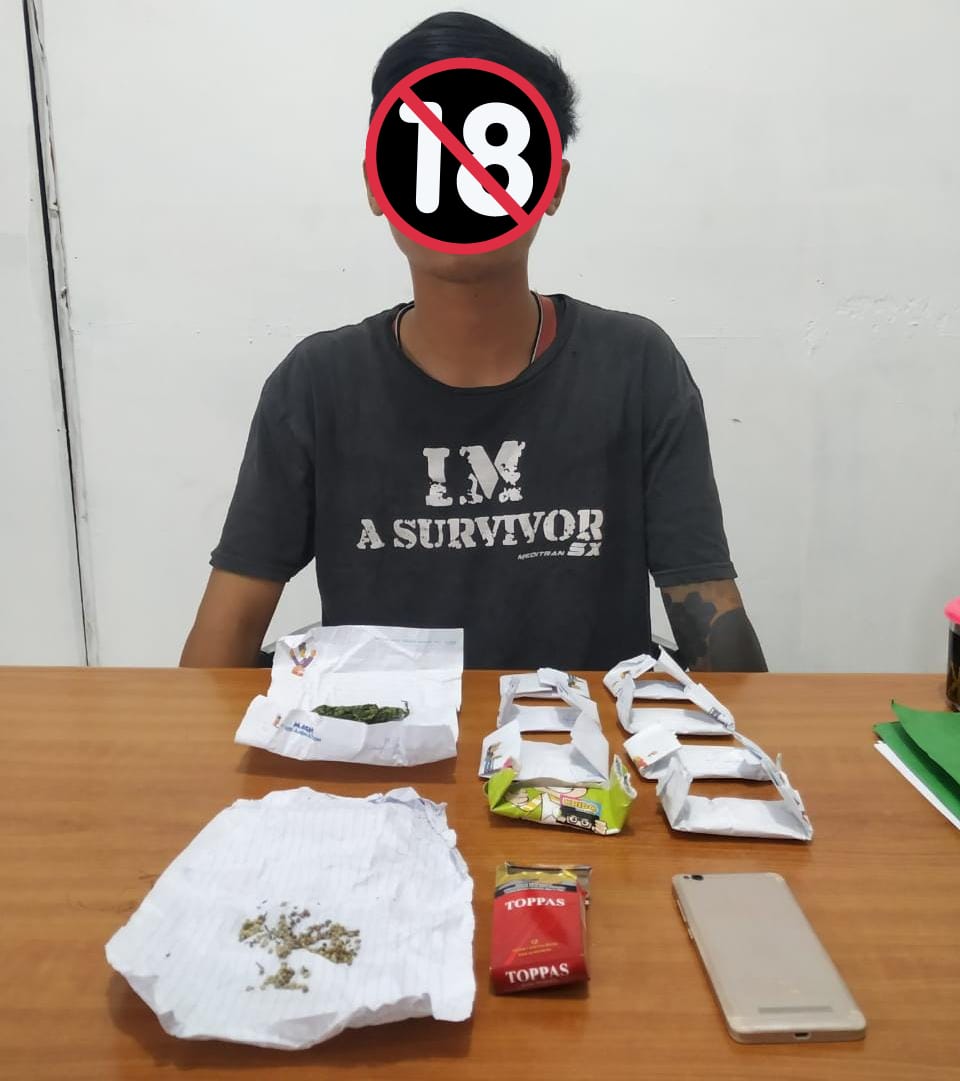 Beli Ganja Lewat FB, Pemuda Sukarami Ditangkap Polisi