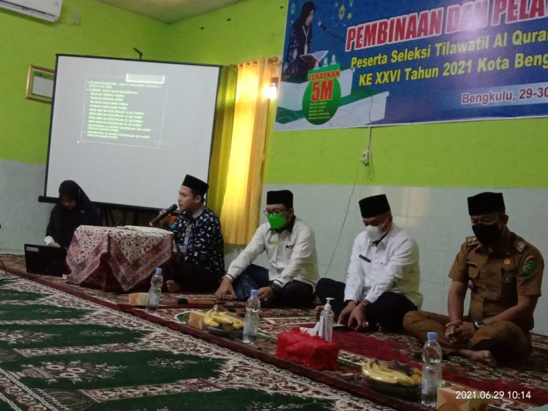 Persiapan STQH Tingkat Provinsi, Pemkot Bengkulu Fokuskan Pembekalan Peserta