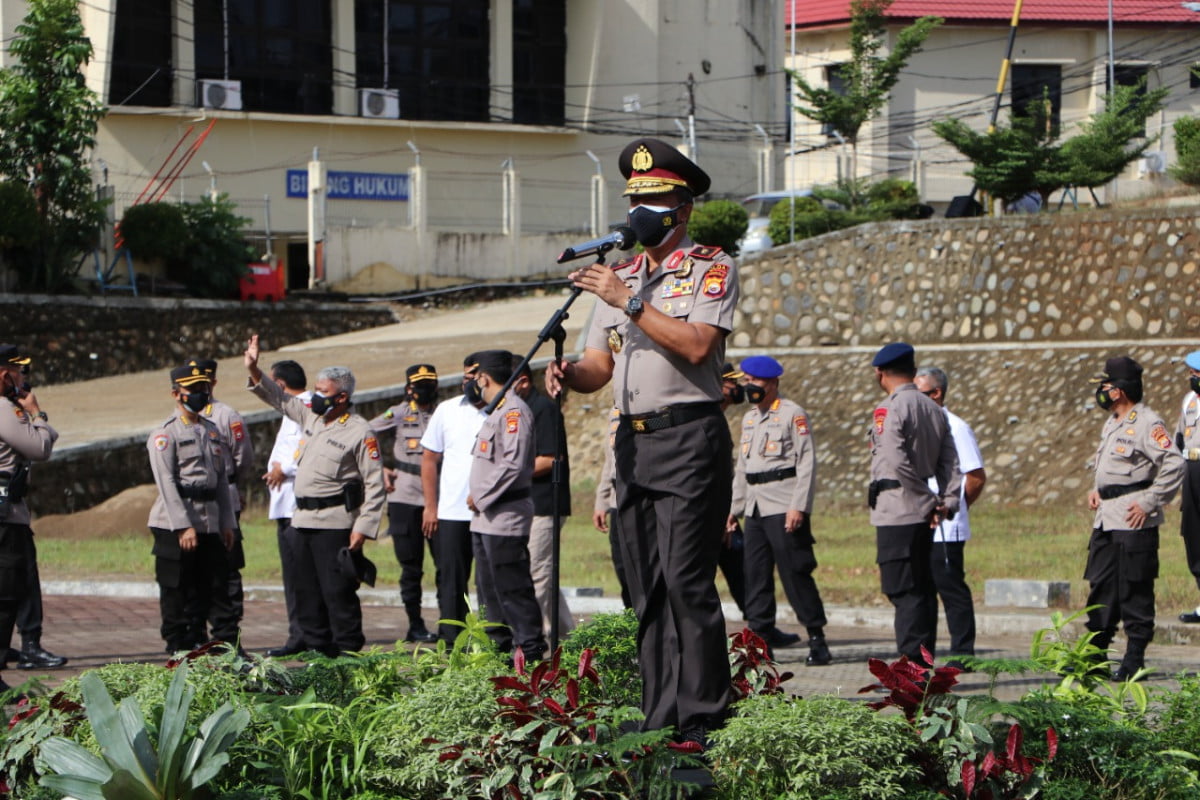 Di Usia Polri Ke -75, 349 Personil Polri Naik Pangkat