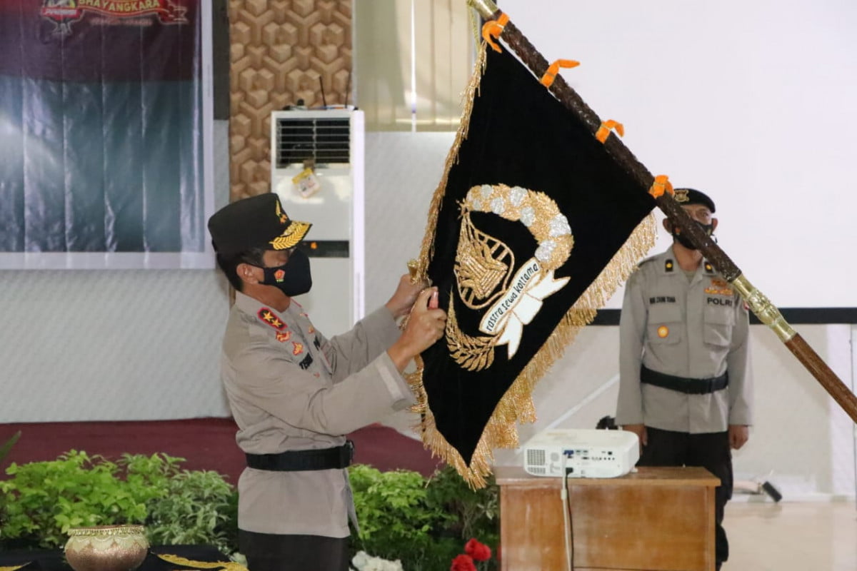 Peringati Hari Bhayangkara, Kapolda Bengkulu Bengkulu Pimpin Tradisi Cuci Pataka