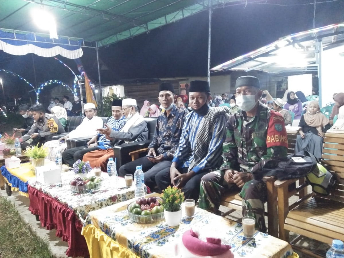 Babinsa Koramil Jungkat Hadiri Penutupan MTQ Sungai Nipah