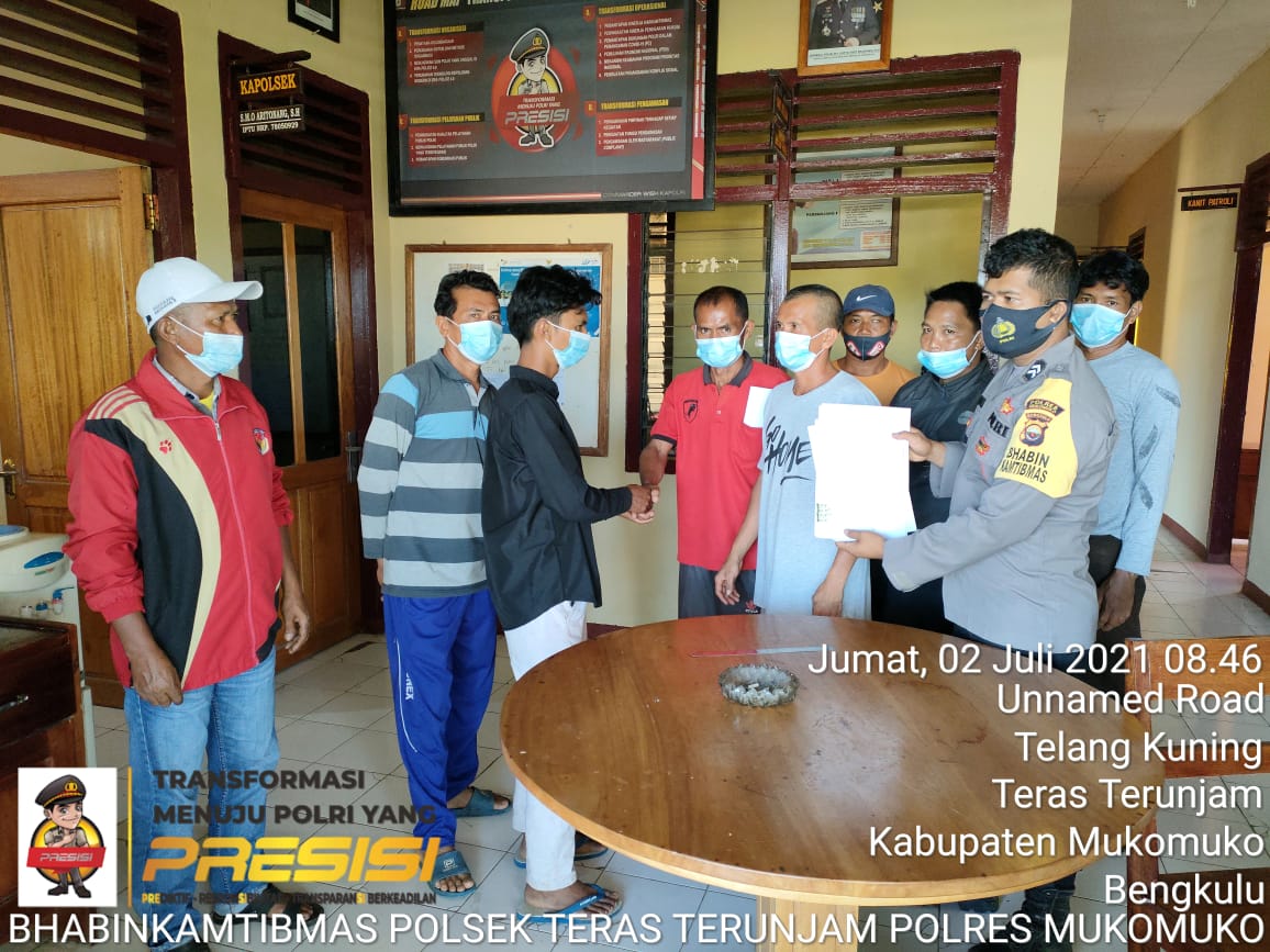 Dimediasi Bhabhinkamtibmas, Pencurian Ayam Berakhir Damai