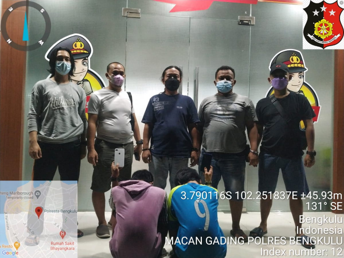 Curi HP, Polres Bengkulu Amankan Dua Tersangka Pelaku Curat
