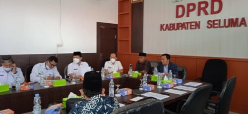 Rapat Banggar Hasil Evaluasi Gubernur terhadap RAPBD Perubahan TA 2021 dengan pihak TAPD PemKab Seluma