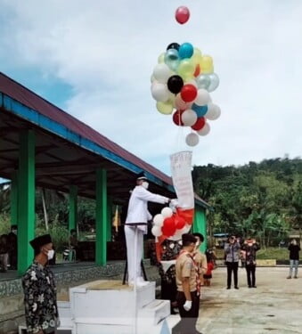 Pemdes Sebelat Ulu Laksanakan Upacara HUT RI Ke-76 Yang Berlangsung Khidmat