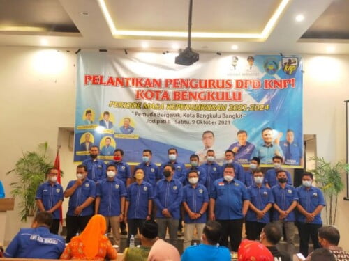 Pengurus DPD KNPI Kota Bengkulu Resmi di Lantik