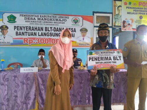 Pemdes Mangkurajo Bagi BLT-DD ke 40 KPM dan Pelaksanaan Titik Nol Bedah Rumah