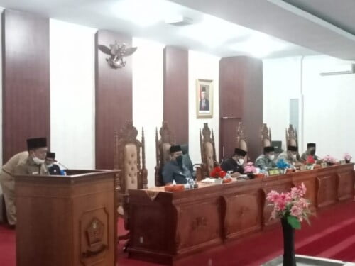 Rapat Paripurna DPRD Lebong, Dengan Agenda Penyampaian Hasil Reses Masa Sidang Ke-2 Tahun 2021