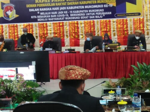 DPRD Gelar Rapat Paripurna Istimewa HUT Kabupaten Mukomuko ke 19
