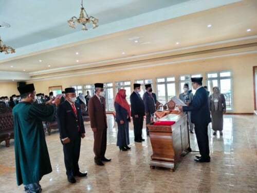 Pemkab Lebong Lantik Pejabat Tinggi Pratama