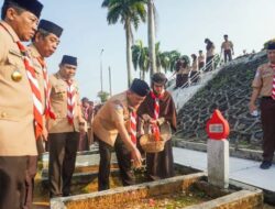 Peringatan Hari Pramuka Ke-62, Kwarda 07 Bengkulu Ziarah Ke Makam Pahlawan