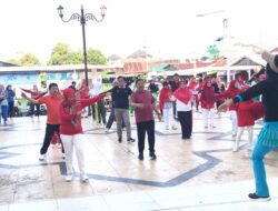 Arif Gunadi Ikuti Senam Jantung Sehat Yang di Gelar Puskemas Anggut